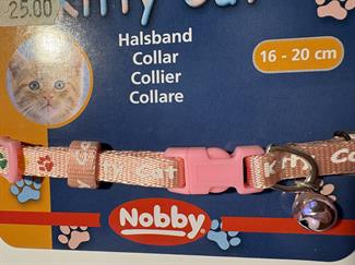 Kitty cat killinghalsbånd lyserød